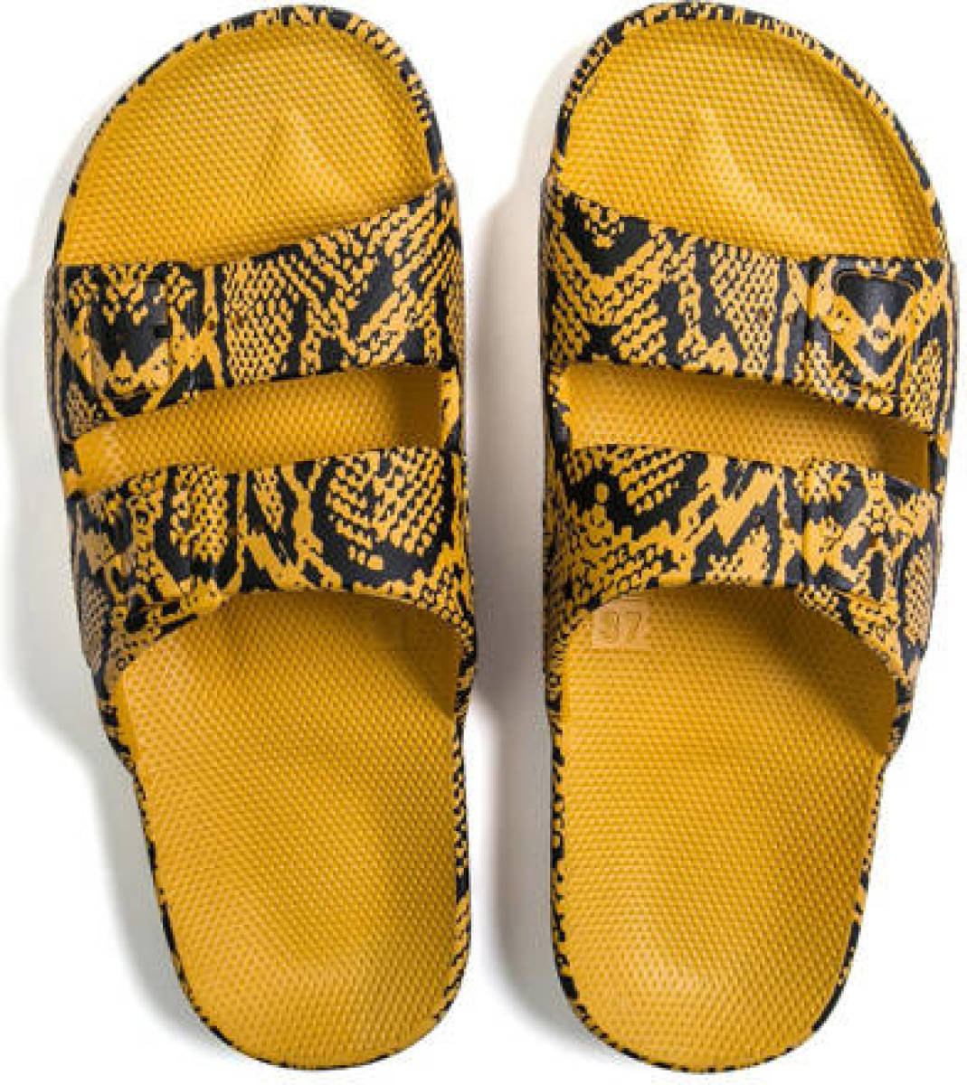 Freedom Moses slippers geel/zwart