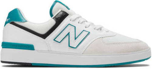 New balance Court 574 sneakers wit/turquoise/zwart