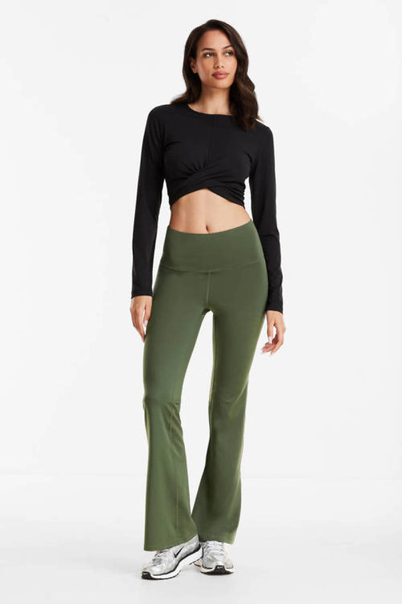 anytime flare sportlegging khaki