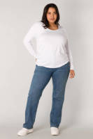 Base Level Curvy longsleeve wit