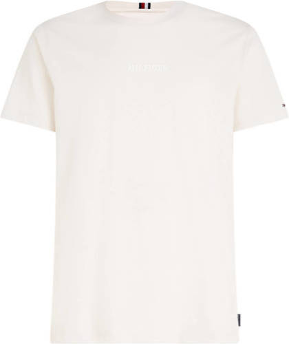 Tommy hilfiger T-shirt MONOTYPE met logo weathered white