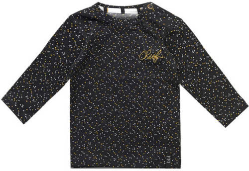 Beebielove longsleeve met stippen antraciet