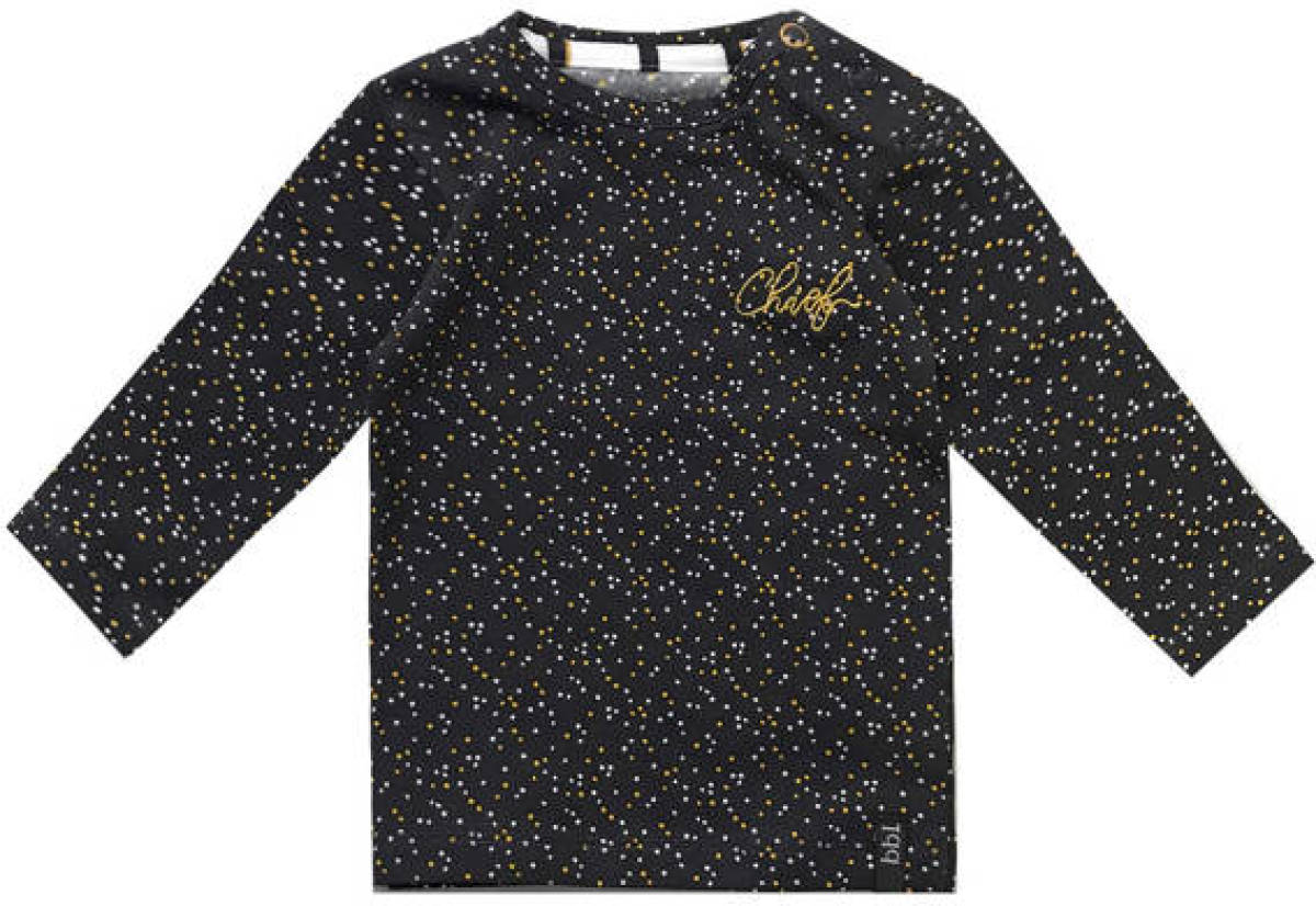 Beebielove longsleeve met stippen antraciet