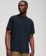 Superdry oversized T-shirt overdyed logo met logo black