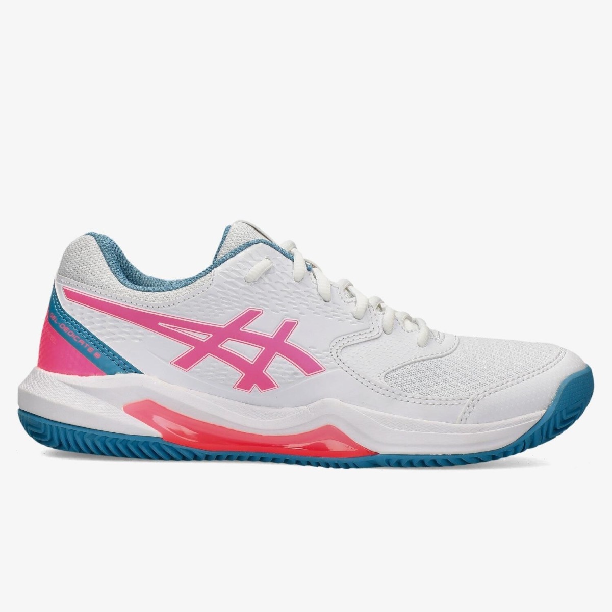 Asics Gel-Dedicate 8 Padel padelschoenen wit/roze