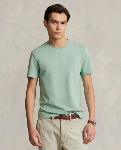 Polo ralph lauren slim fit T-shirt met logo essex green