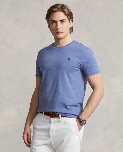 Polo ralph lauren slim fit T-shirt met logo nimes blue