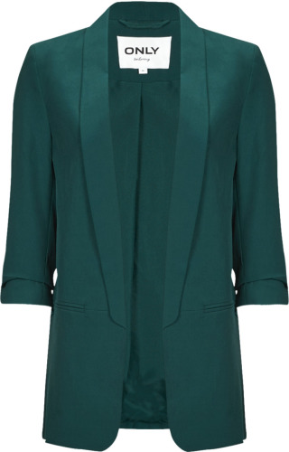 Only blazer ONLELLY met plooien donkergroen