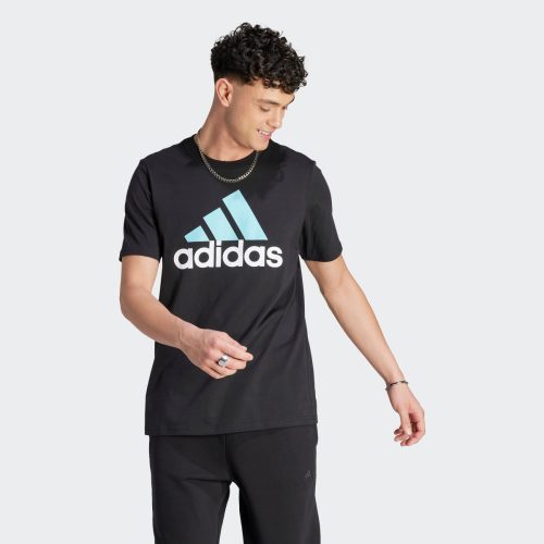 adidas Sportswear T-shirt zwart/aqua