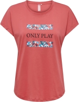 ONLY PLAY sport T-shirt ONPJESS rood