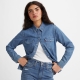 Levi's denim blouse medium blue denim