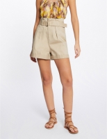 Morgan high waist loose fit short beige