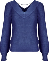 VERO MODA gebreide trui VMNEWLEXSUN kobaltblauw