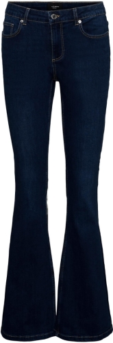 VERO MODA flared jeans VMSCARLET dark blue denim