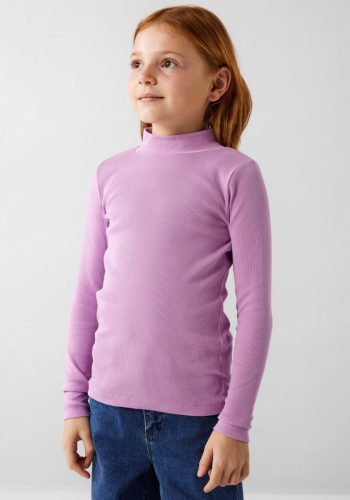 NAME IT KIDS ribgebreide longsleeve NKFNAKAL roze