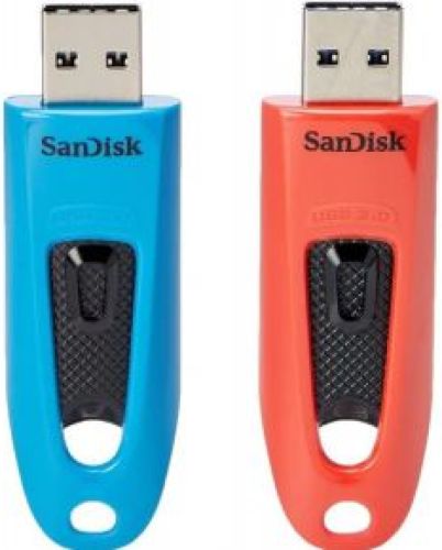 Sandisk Ultra USB flash drive 64 GB USB Type-A 3.0 Blauw, Rood