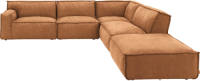 Goossens Bank Jim cognac, microvezel, urban industrieel