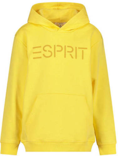 Esprit hoodie met logo geel