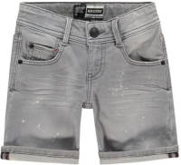 Raizzed denim short Oregon met slijtage mid grey stone