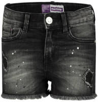 Raizzed denim short dark grey stone