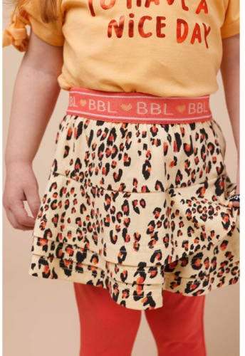 Beebielove baby T-shirt met tekst oranje