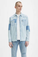 Levi's regular fit denim overhemd met patches ainsile patchwork
