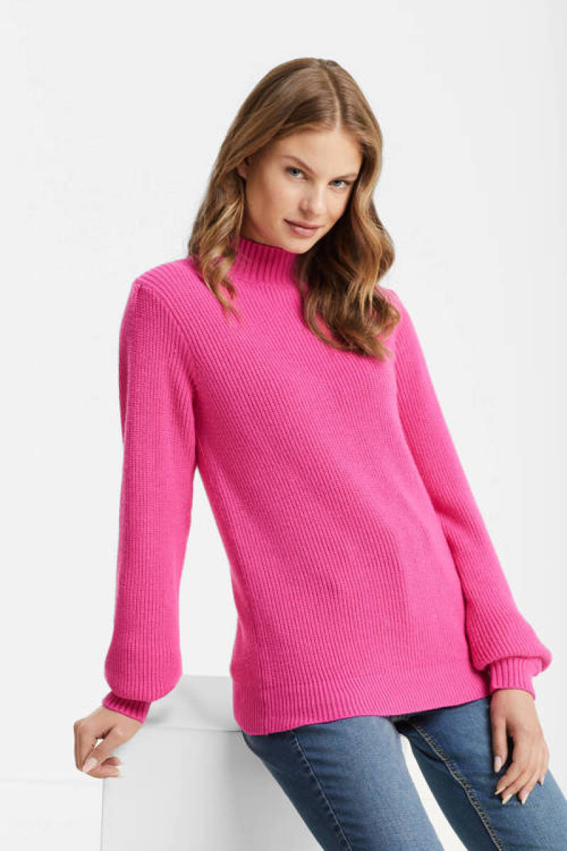 anytime gebreide trui roze