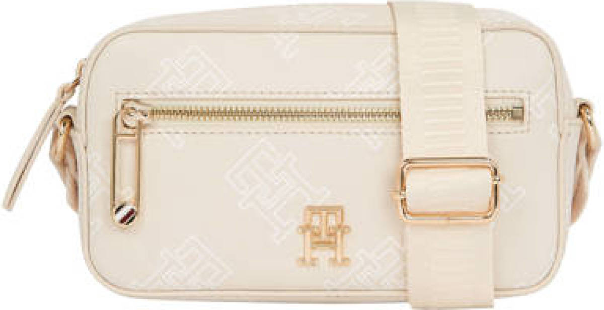 Tommy hilfiger crossbody tas Iconic met logoprint beige