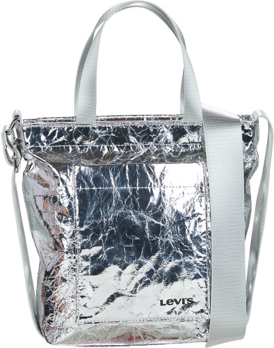 Levi's mini shopper Icon zilverkleurig