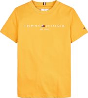 Tommy hilfiger T-shirt U ESSENTIAL met logo warmgeel