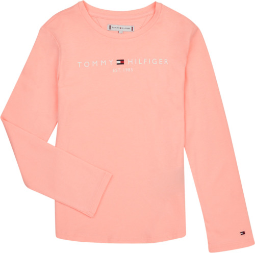 Tommy hilfiger longsleeve ESSENTIAL met logo lichtroze