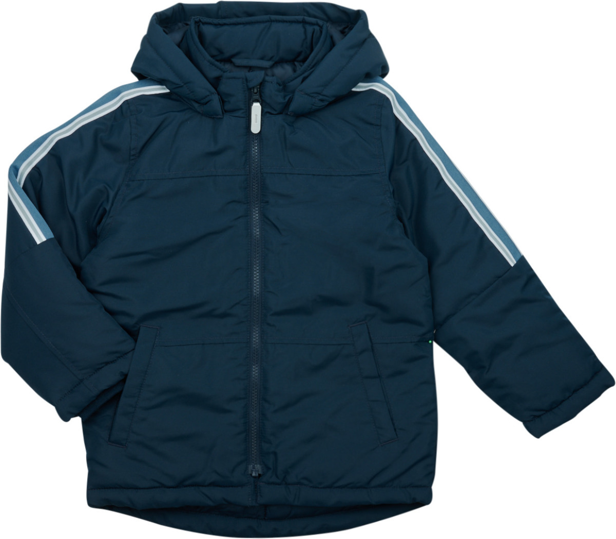 NAME IT KIDS gewatteerde winterjas NKMMAX van gerecycled polyester donkerblauw
