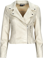 VERO MODA coated bikerjack VMFAVODONA ecru