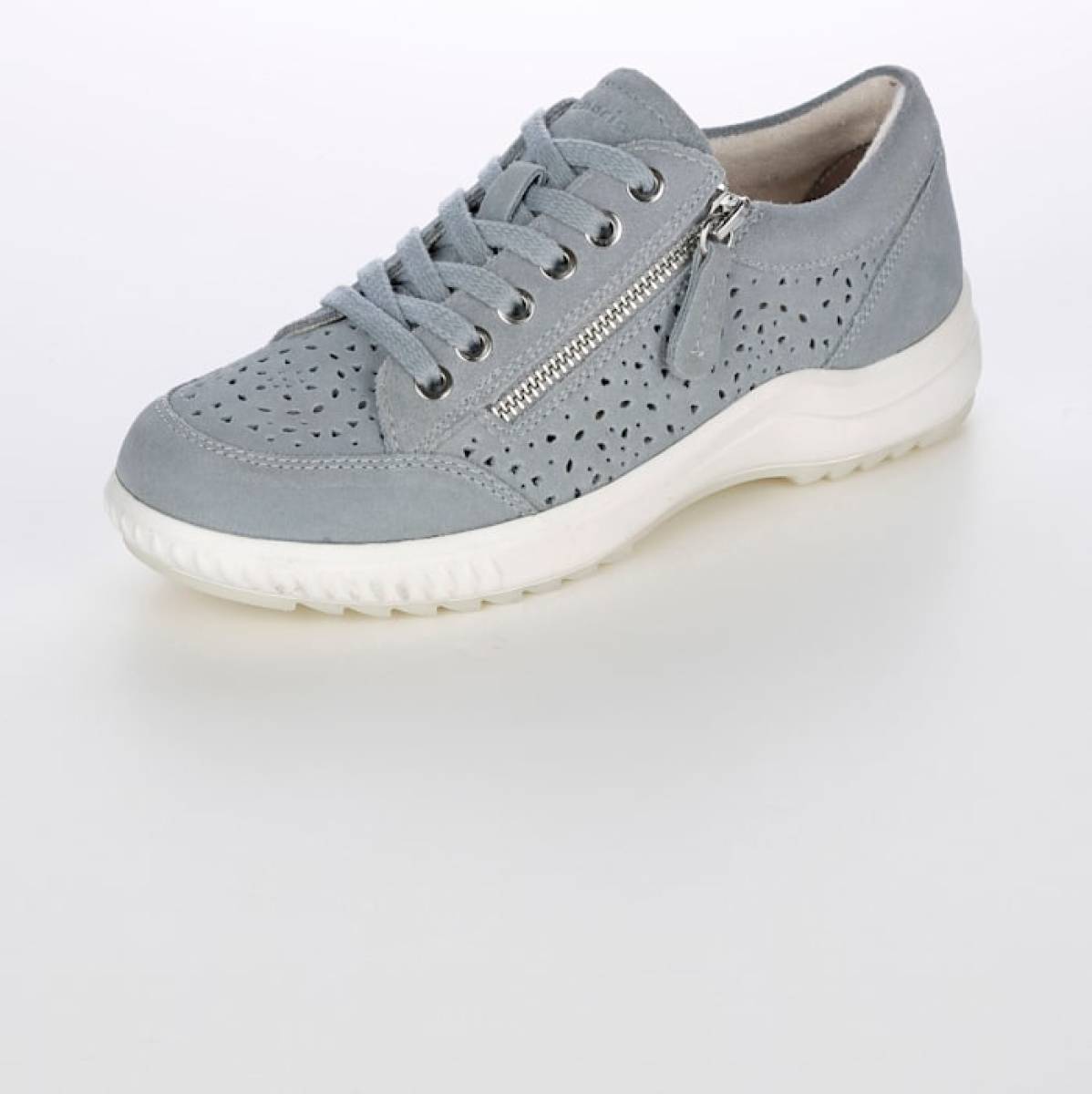 Veterschoen met perforaties Tamaris COMFORT Lichtblauw