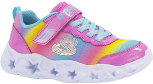 Skechers sneakers met lichtjes roze/multi