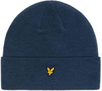 Lyle & Scott muts met logo donkerblauw
