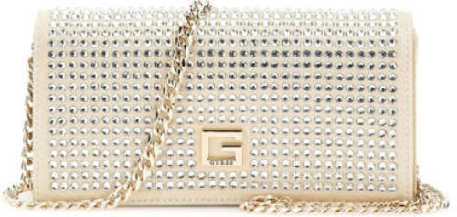 Guess clutch Gilded Glamour met strass goudkleurig