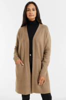 Imagine lang gebreid vest camel