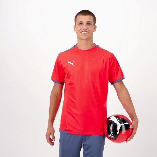 Puma voetbalshirt teamLIGA rood/donkerblauw