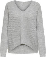 Only V-hals Gebreide Trui Dames White