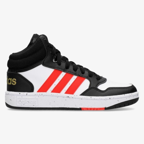 adidas Sportswear Hoops Mid 3.0 sneakers wit/rood/zwart