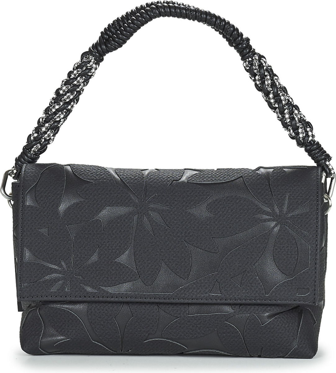 Desigual crossbody tas met bloemen zwart