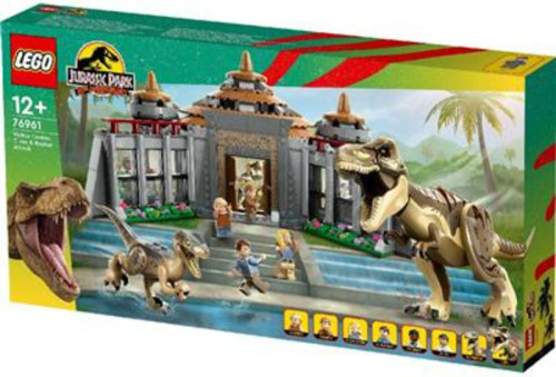 LEGO Jurassic World Bezoekerscentrum: T. rex & raptor aanval 76961