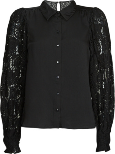 VERO MODA blouse VMCABENA met kant zwart