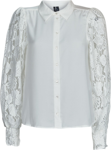 VERO MODA blouse VMCABENA met kant wit