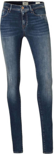 Only high waist skinny jeans blauw