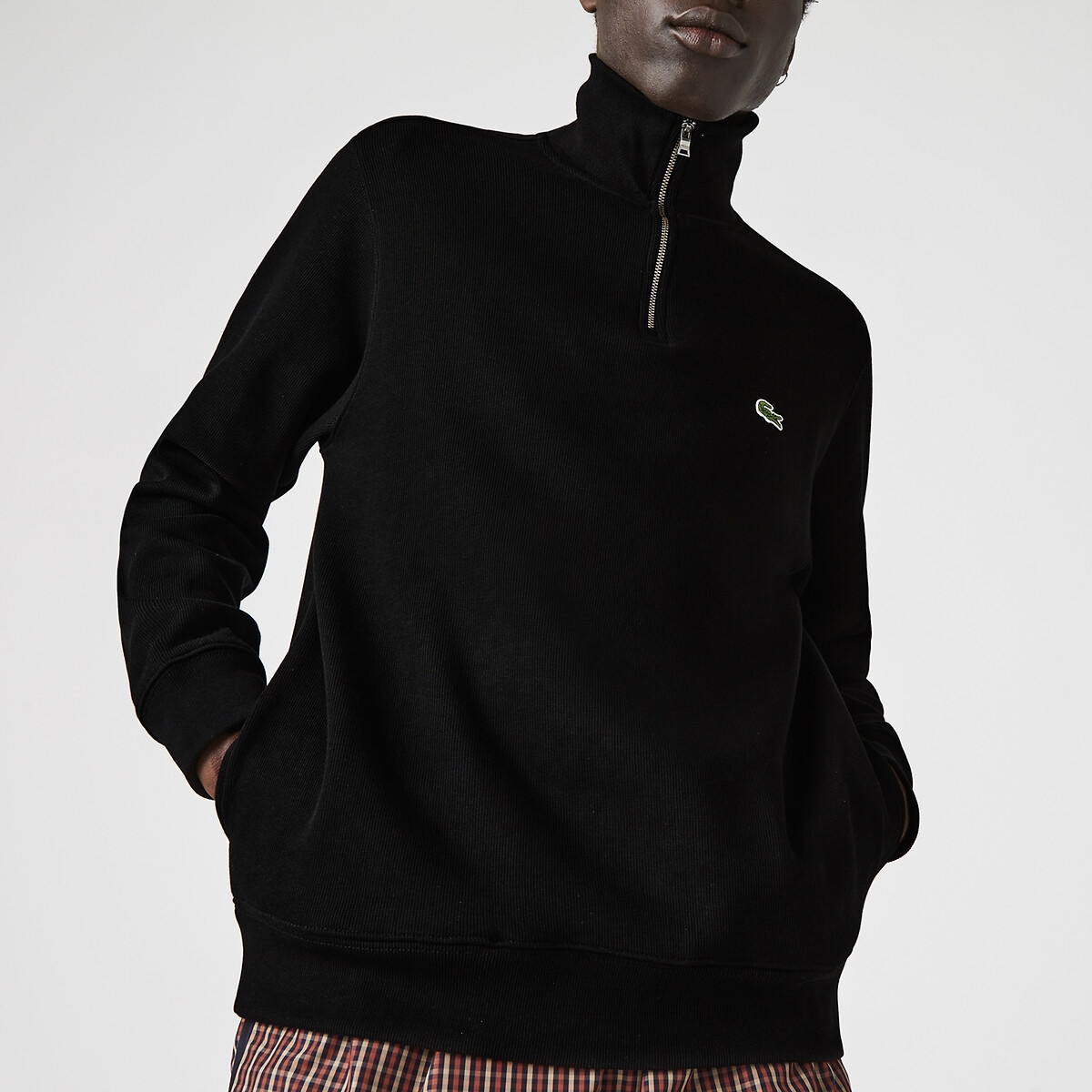 Lacoste Sweatshirt Sweattroyer met opstaande kraag