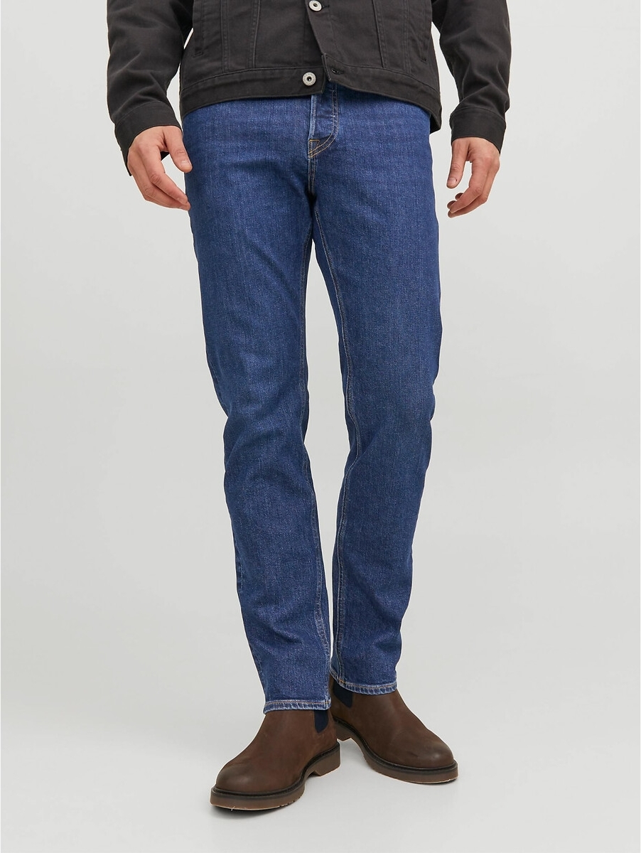 Jack & Jones JEANS INTELLIGENCE tapered fit jeans JJIMIKE JJORIGINAL AM 386 blue denim