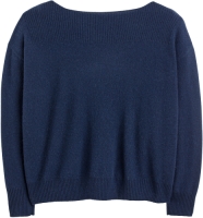 La Redoute Collections Trui met boothals in fijn tricot, kasjmier