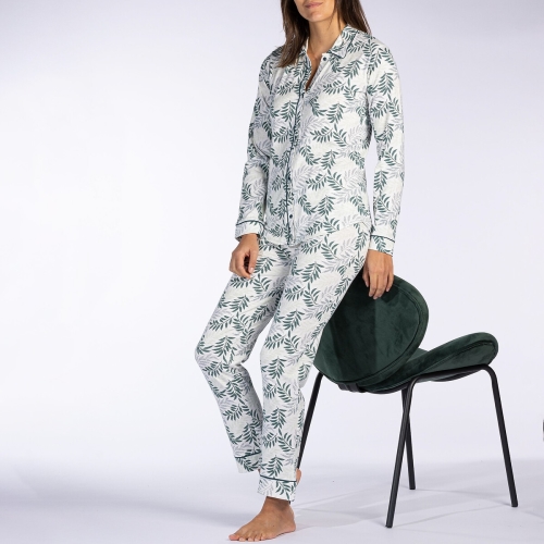 Melissa Brown Pyjama met lange mouwen in jersey Inha